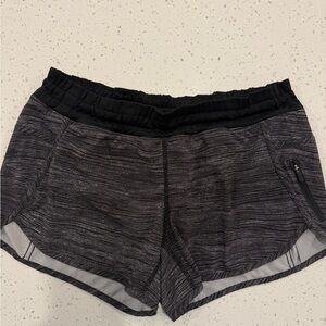 Lululemon Athletica Women’s Black and Gray Athletic Shorts